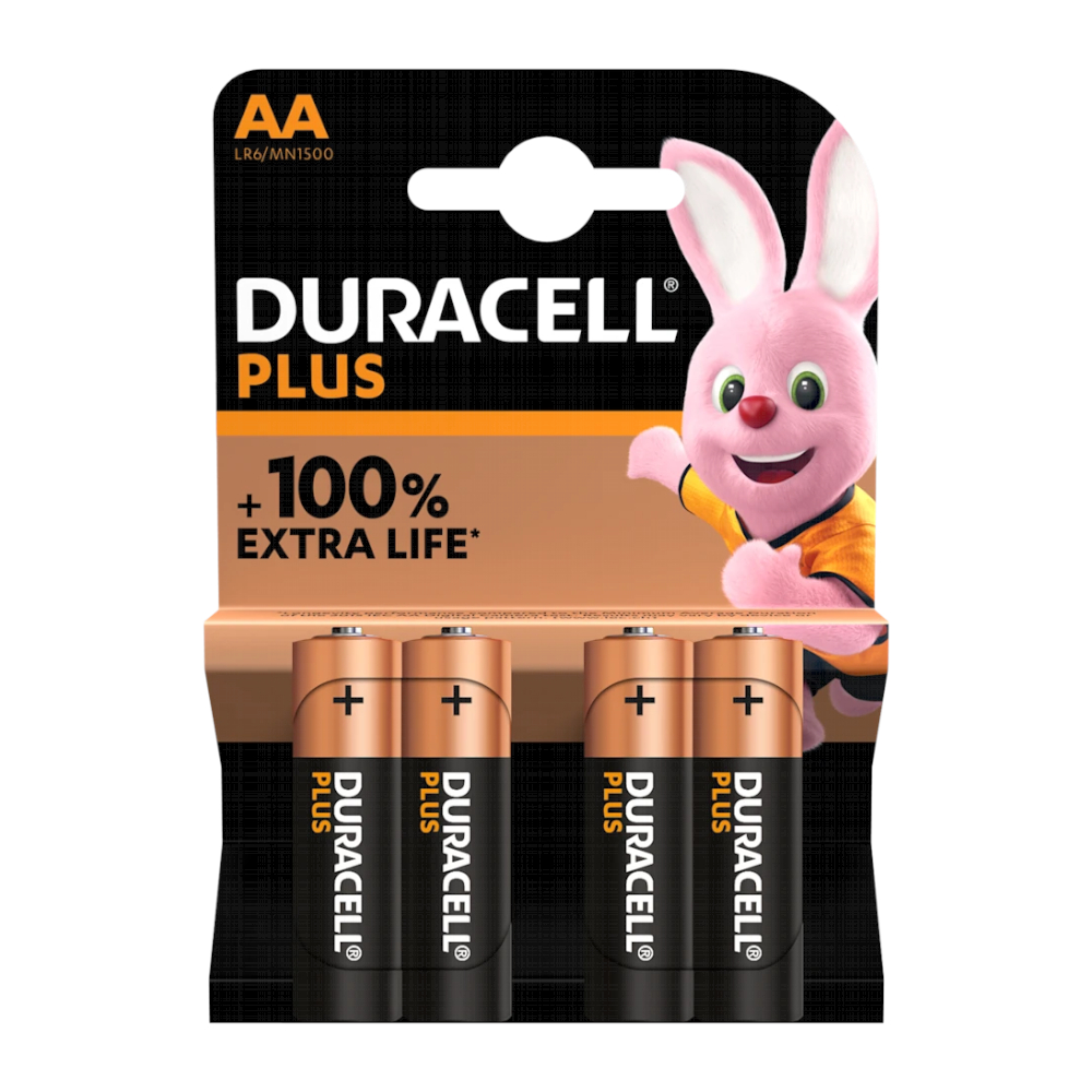 Piles AA alcalines Duracell 1,5 V